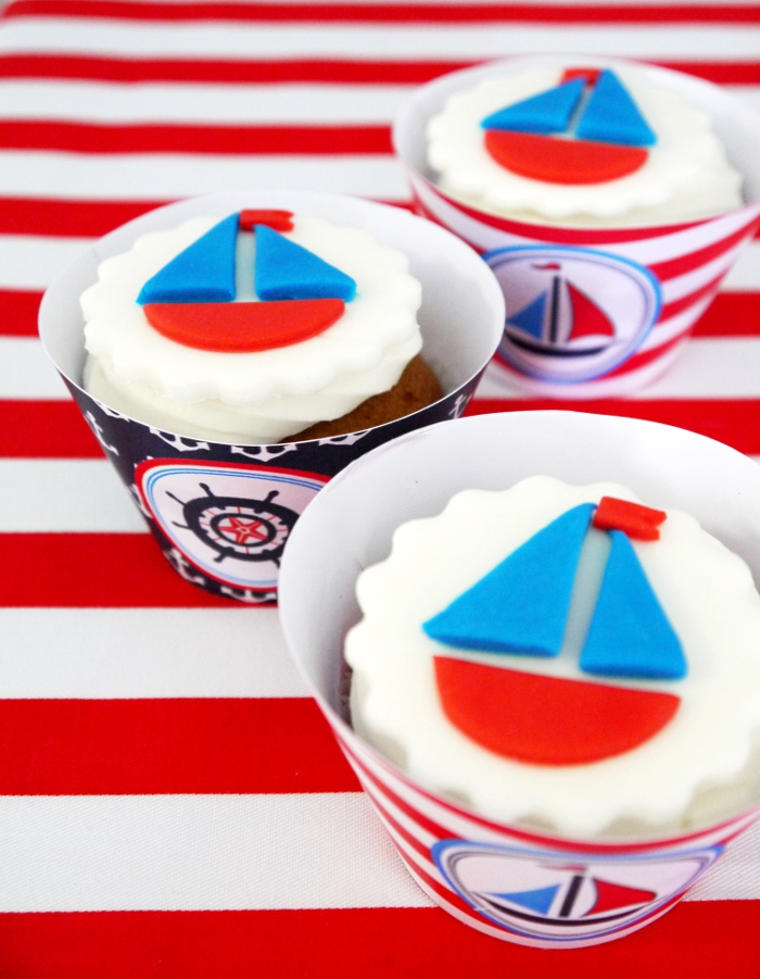 How To Make DIY Fondant Sailboat Cupcake Toppers - Party ...