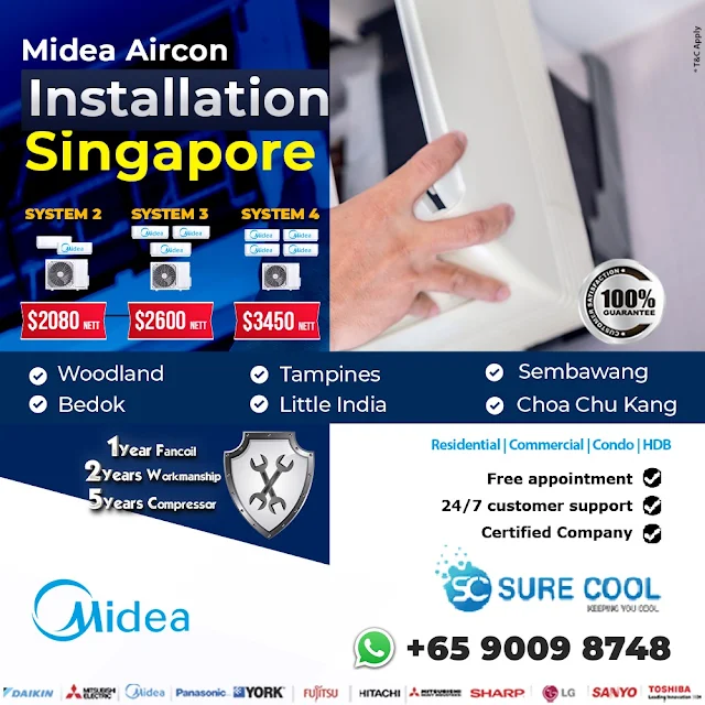 Midea Aircon Installation Singapore