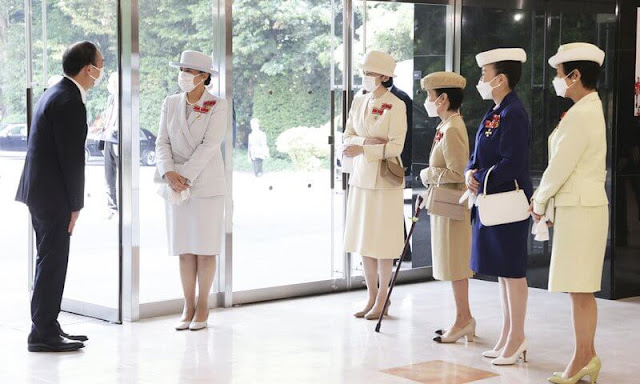 Crown Princess Kiko, Princess Hanako, Princess Nobuko and Princess Hisako at the meeting