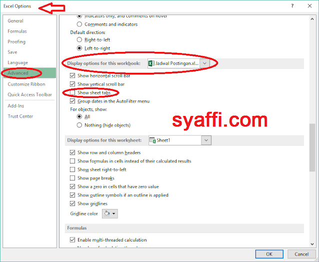 Cara Menampilkan Sheet di Excel yang Hilang