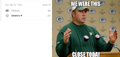 packers lose to steelers