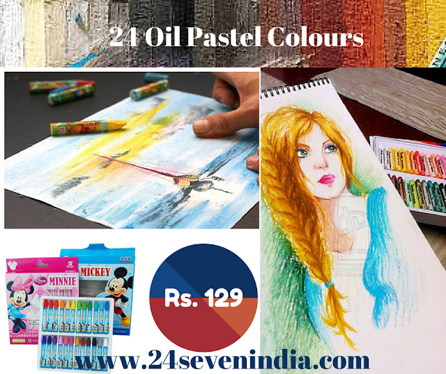 24 oil pastel colours