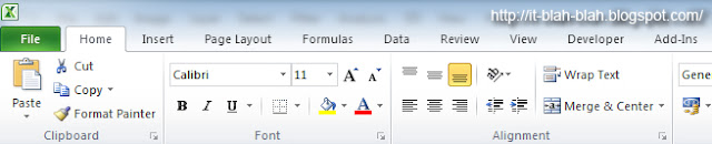 Hide Ribbon in Microsoft Office 2007 and Office 2010