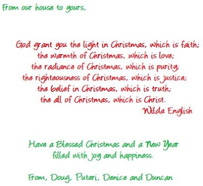 Christmas Card Sayings on Puteri S Musings  Christmas Greetings