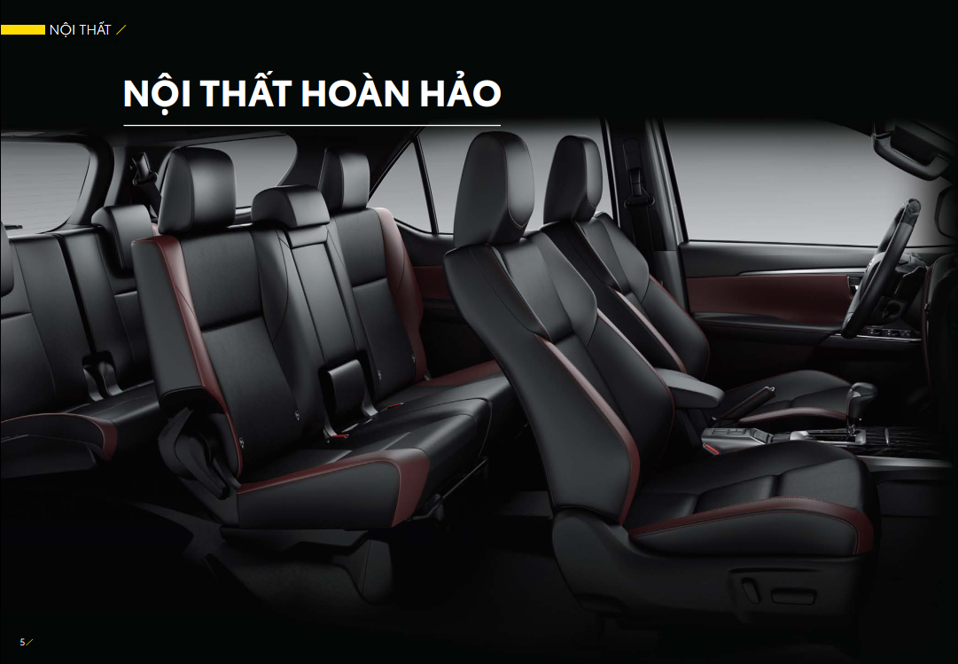hệ thống ghế Toyota Fortuner