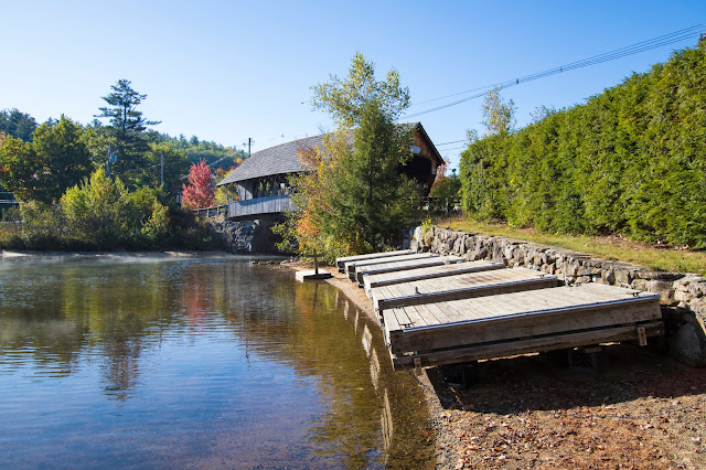 Ponte coperto sullo Squam river