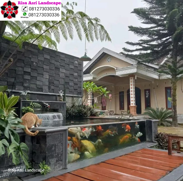 Jasa Tukang Kolam Natural Koi Pond Minimalis Batu Alam Kolam Natural Koi Pond & Kolam Minimalis WaterWall Air Terjun & Mancur