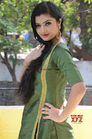Akshitha cute beauty in Green Salwar at Satya Gang Movie Audio Success meet ~  Exclusive Galleries 004.jpg
