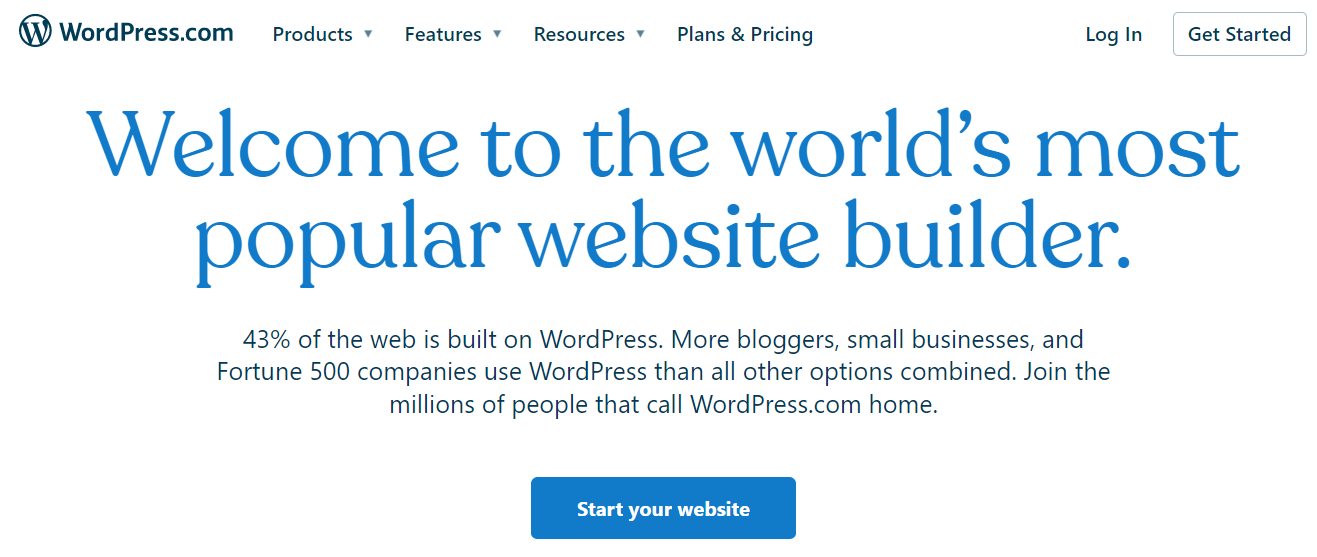 Wordpress - Start your website