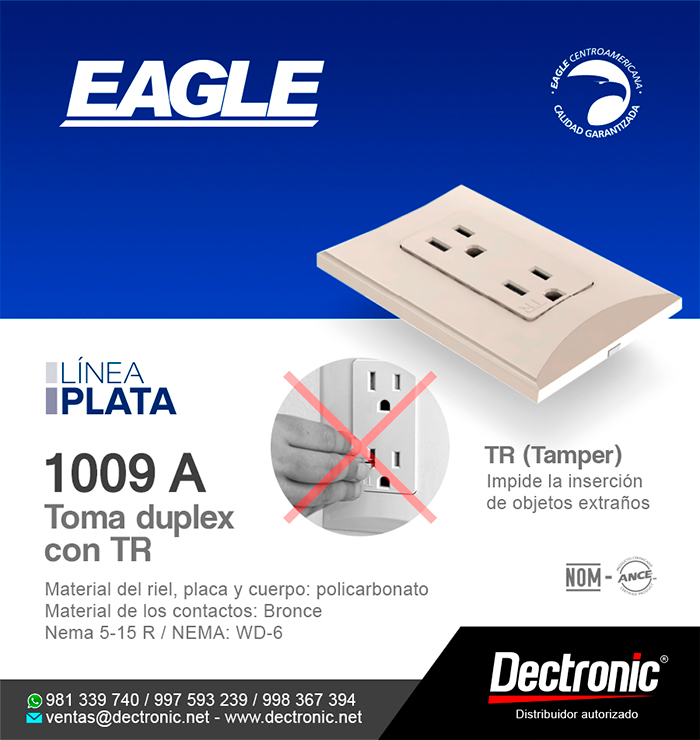 Toma duplex con TR 1009A - Eagle