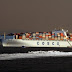 To Cosco στο Λιμανι της Καλαματας