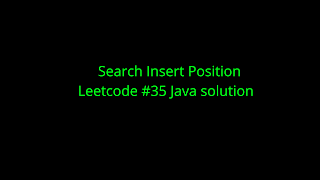 Search Insert Position