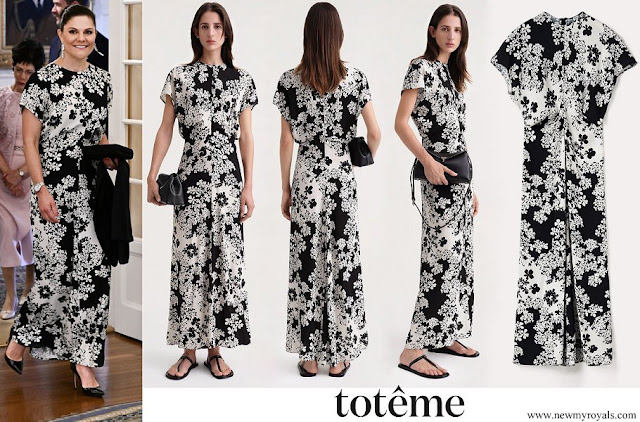 Crown Princess Victoria wore Toteme Slouch Waist Floral Dress