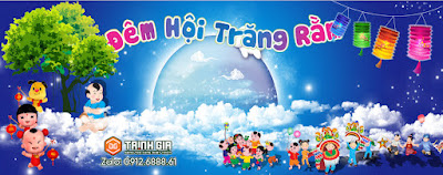 Mẫu phông in Backdrop Trung thu vector