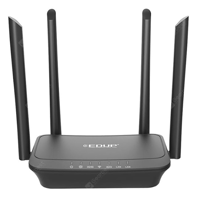 EDUP R102 2.4GHz 300Mbps 4G Wireless Smart Router  4 Omnidirectional High Gain Antenna Support SIM Card