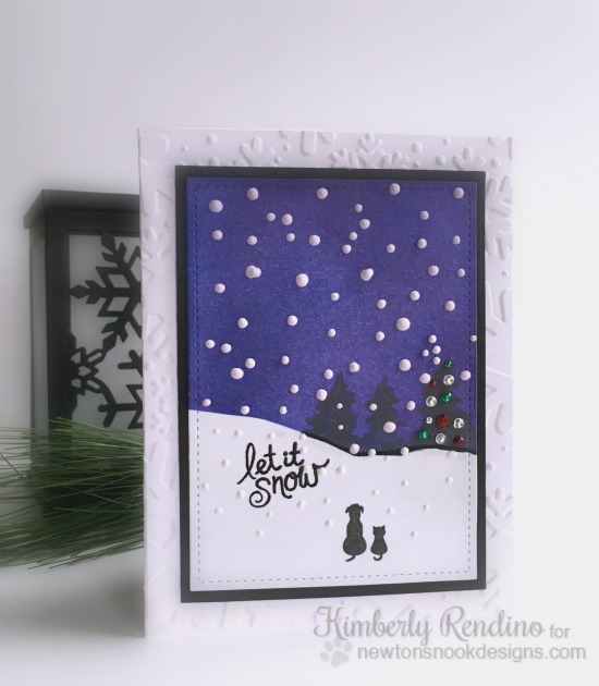 Let it Snow | #handmadecard | Newton's Nook Designs | Kimpletekreativity.blogspot.com