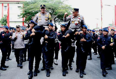 Polda Kepri Gelar Upacara Farewell and Welcome Parade, Berikut Amanat Pimpinan