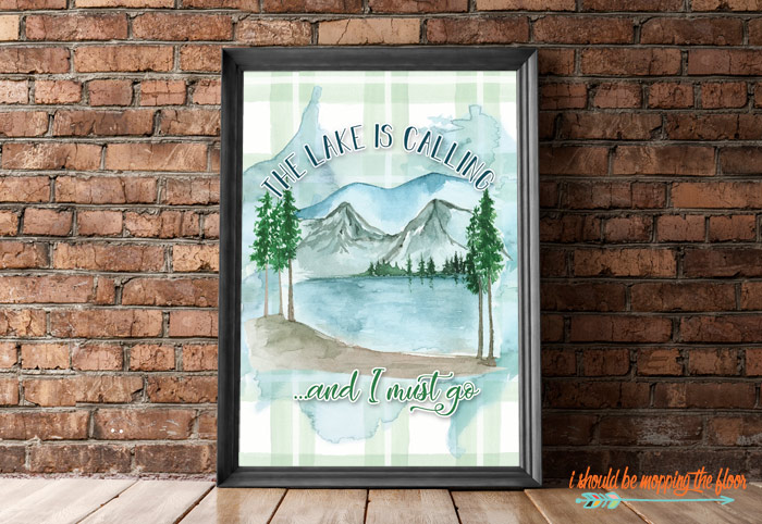 Printable Lake Art