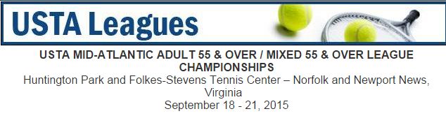 USTA MID-ATLANTIC ADULT 55 & OVER / MIXED 55 & OVER LEAGUE CHAMPIONSHIPS