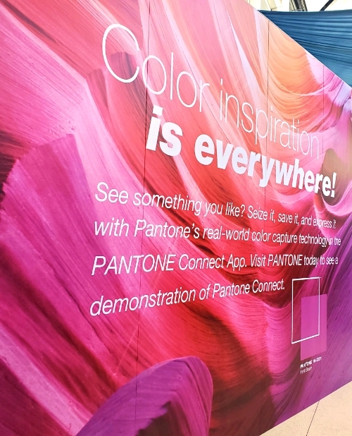 Pantone display at 2023 Inspired Home Show