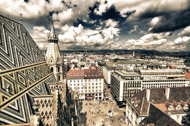 Panorama dal Duomo (Stephansdom)-Vienna