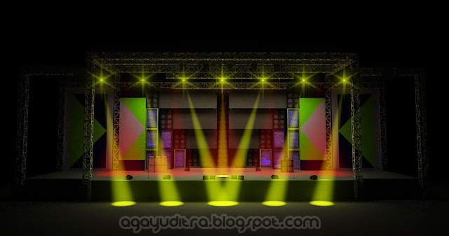 Aga Yuditra Blog Lampu sorot panggung stage 3dsMax Vray 