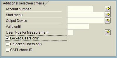 locked Users in SAP