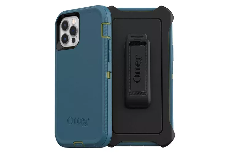 OtterBox DEFENDER SERIES SCREENLESS Case Case for iPhone 12 & iPhone 12 Pro - TEAL ME ABOUT IT (GUACAMOLE/CORSAIR)