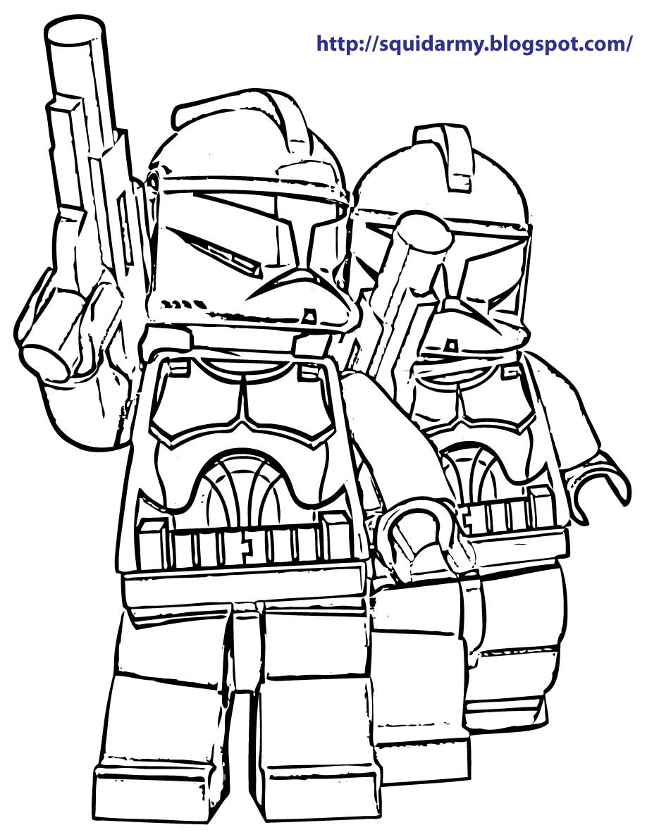 Gallery For gt; Lego Star Wars Clone Coloring Pages