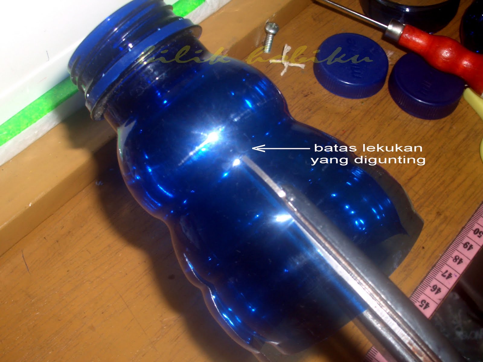 Recycle Mizone  Bottle 2 Lampion dari Botol Mizone  