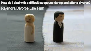 How do I deal with a difficult ex-spouse during and after a divorce?