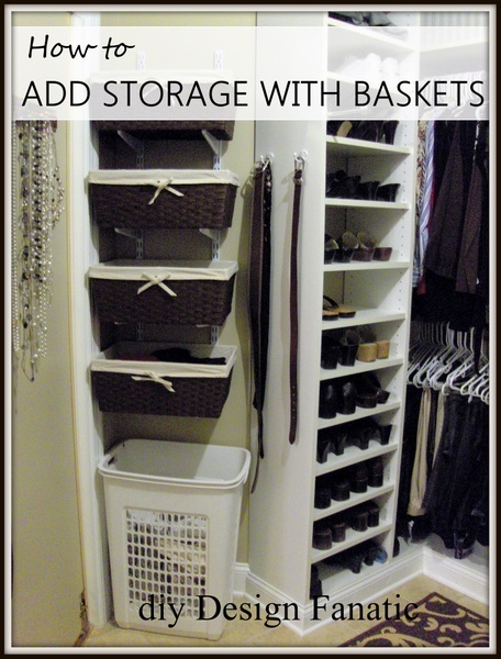 storage space, closet, add storage space to closet, mountain cottage, simple project
