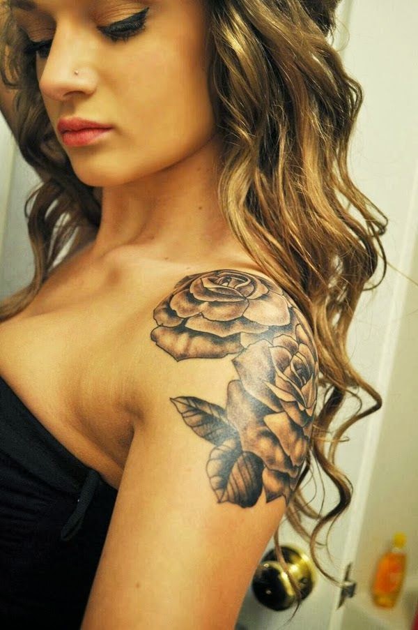 Sleeve With Flower Leaves Tattoo, Women Shoulder With Flower Leaves, Flower Leaves Tattoo Designs, Women Leaves Flower Tattoo Designs, Women, Parts, Flower, Artist,