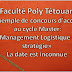 Exemple de concours du Master: "Management Logistique et stratégie" - Faculté Polydisciplinaire Tétouan