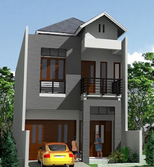  Desain  Rumah Minimalis Modern 2  Lantai  Gudang  Makalah