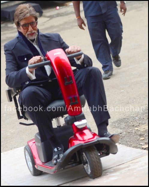 Amitabh Bachchan on Scootie riding 