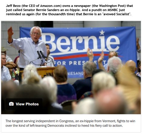 Bernie Sanders at Washington Post