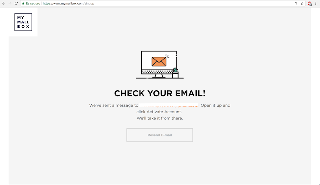 MyMallBox proceso de registro