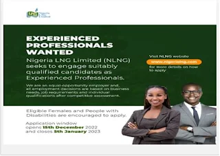 nigerialng.com|Nigeria LNG Limited (NLNG) Recruitment Portal 2022/2023