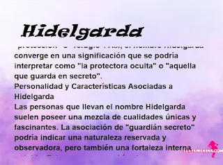 significado del nombre Hidelgarda