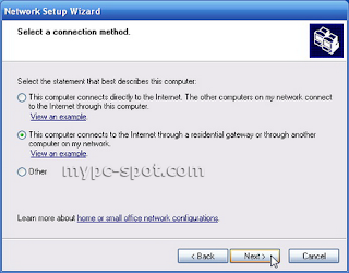 Network Setup Wizard di Windows XP