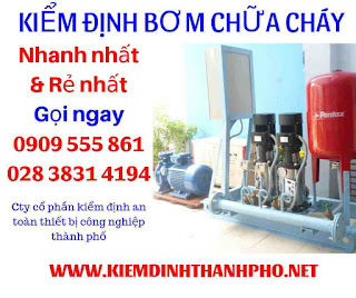 Quy trình kiểm định bơm chữa cháy