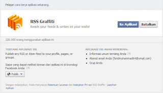 Tutorial Menampilkan Postinagn Blog Di Facebook Menggunakan RSS Grafitti