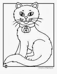 Halloween Black Cat Pictures To Print And Color 1