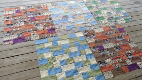 Charity baby quilts using Debbie Mumm fabric