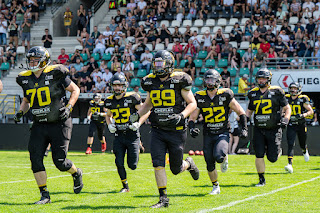 Sportfotografie GFL2 American Football Münster Blackhawks Hildesheim Invaders