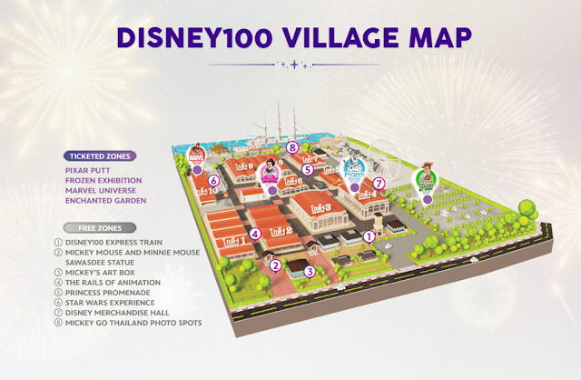 Disney100, Disney100 Village at Asiatique, 於2023年3月24日至7月31日期間登場, Disney 100 Year of Wonder, 迪士尼