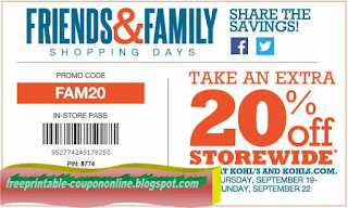 Free Printable Kohls Coupons