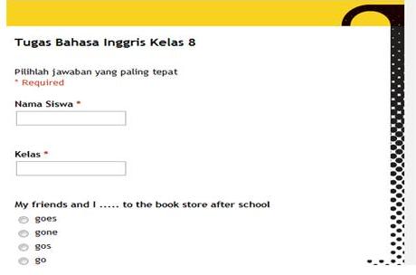 Soal Online Latihan Bahasa Inggris Kelas 8