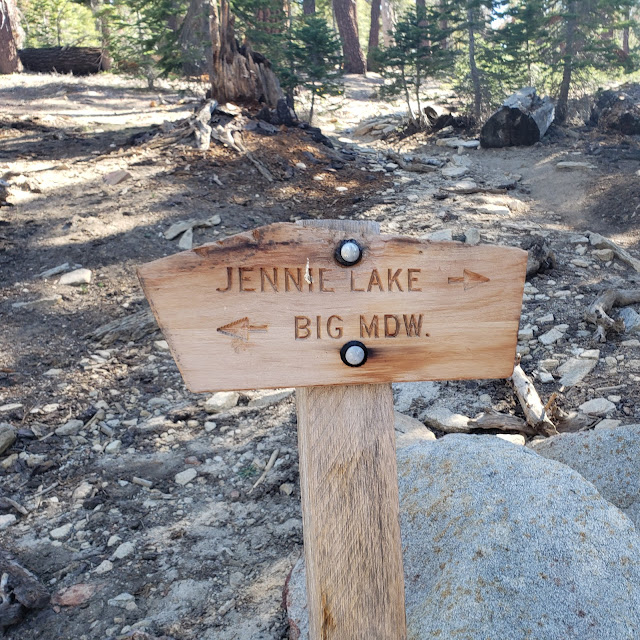 Trail Sign in Jennie Lakes Wilderness